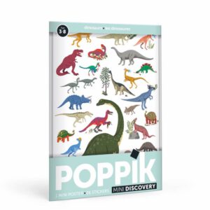 POPPIK Samolepkový plakát DINOSAUŘI